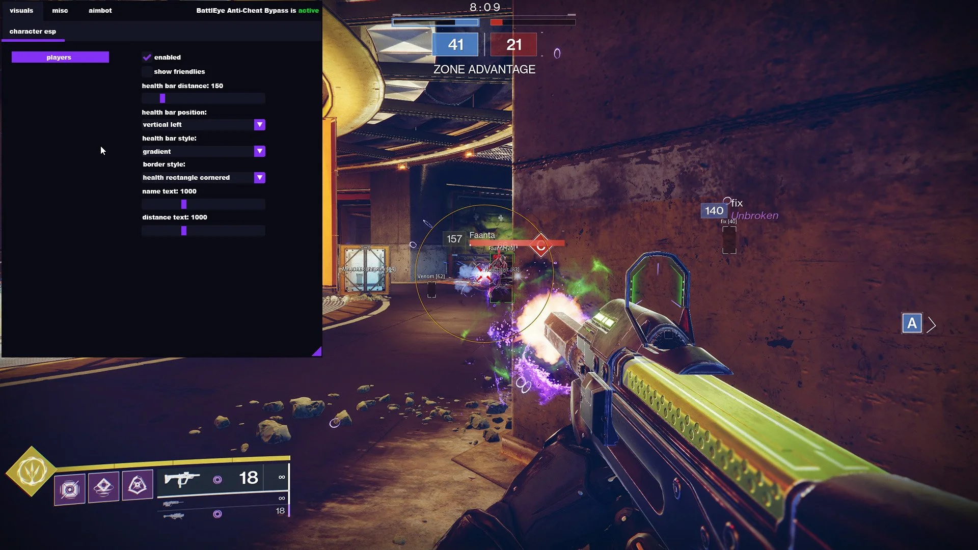 Player ESP overlay in-game